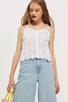 Topshop Broderie Camisole Top