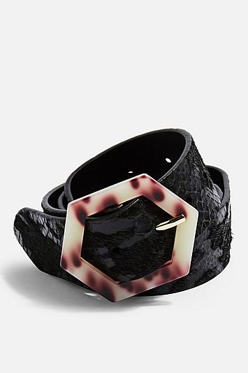Topshop Hair Crocodile Tortoiseshell Belt