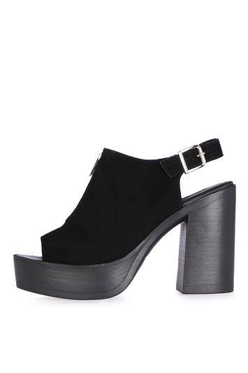 Topshop Lexi Zip Front Platforms