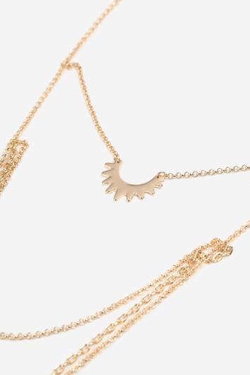 Topshop Spike And Bar Multi-row Necklace