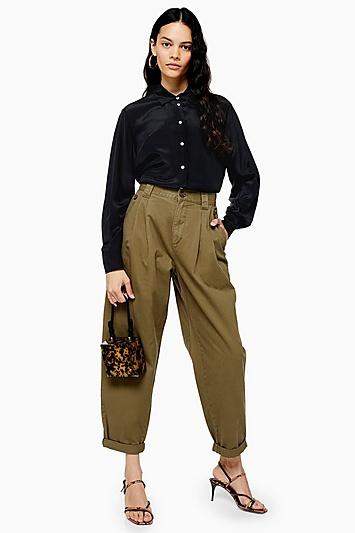 Topshop Casual Cotton Trousers