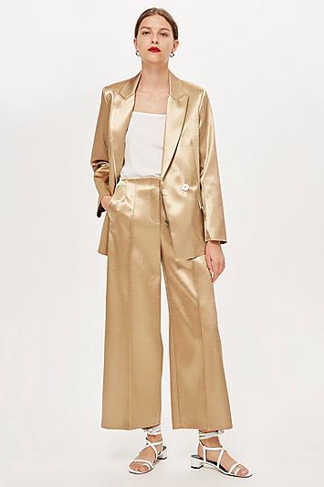 Topshop *metallic Culottes By Boutique