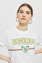 Topshop 'honolulu' Slogan T-shirt