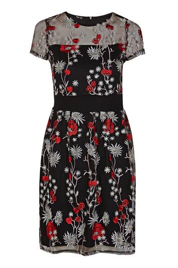 Topshop *lisle Mini Dress By Tfnc