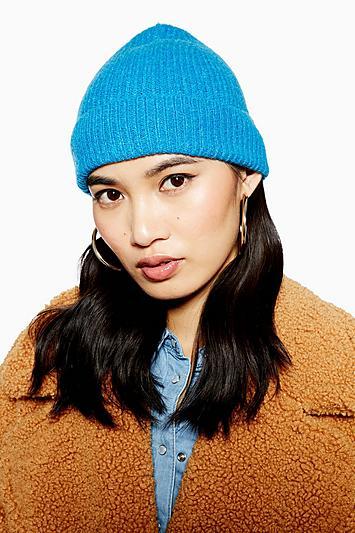 Topshop Metallic Thread Fisherman Beanie