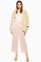 Topshop Gingham Peg Trousers