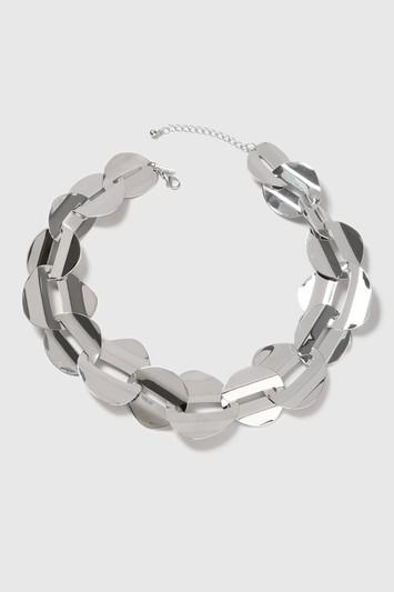 Topshop Linked Disc Collar Necklace