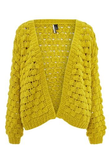 Topshop Handknit Bobble Detail Cardigan