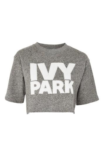 Topshop Logo Wrap Crop Sweatshirt By Ivy Park