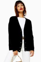 Topshop Knitted Super Soft Ribbed Cardigan