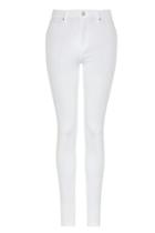 Topshop Tall White Leigh Jeans