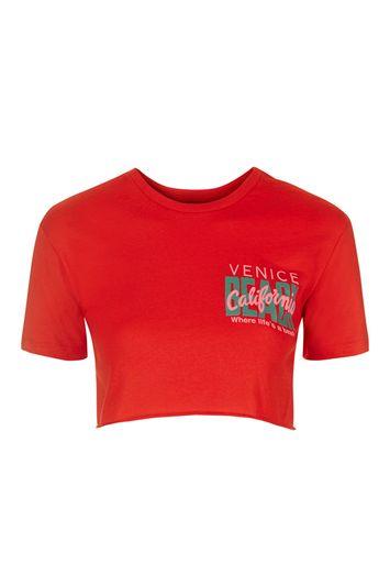 Topshop Motif Cropped Tee
