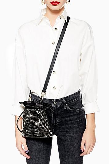 Topshop Cher Diamante Pouch