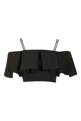 Topshop Cold Shoulder Bardot Blouse