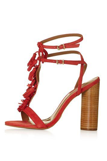 Topshop Ripple Tassel Sandal