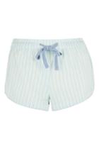 Topshop Mint Stripe Pyjama Shorts