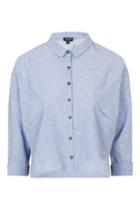 Topshop Cropped Neppy Shirt