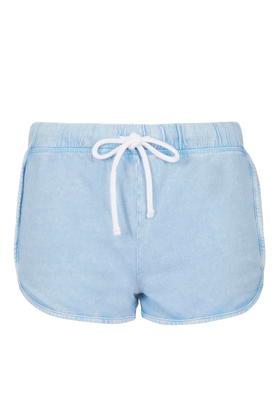 Topshop Washed Stitch Runner Shorts