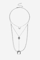 Topshop Horn Layered Necklace