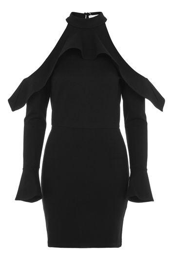 Topshop *cold Shoulder Dress By Oh My Love