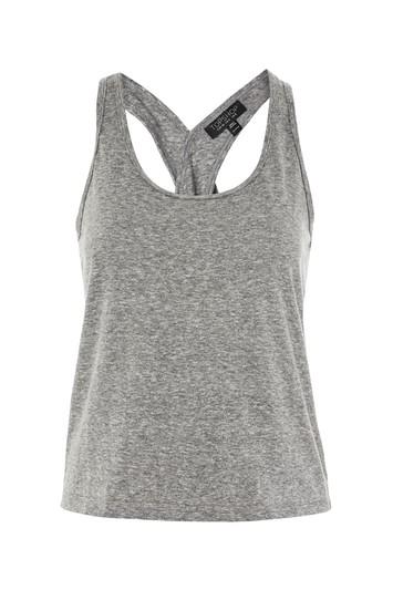 Topshop Cross Back Marl Vest