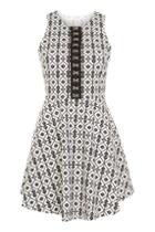 Topshop *take It Black And White Dress By Wyldr