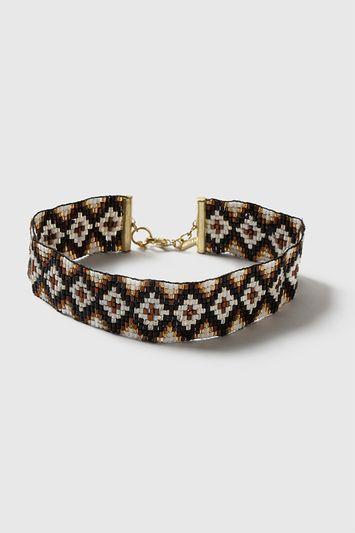 Topshop Beaded Choker