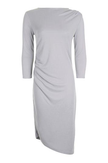 Topshop Half Sleeve Drape Midi Dress