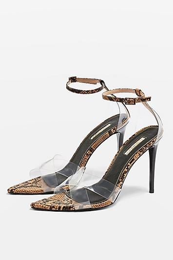 Topshop Ritchie Clear Strap Sandals