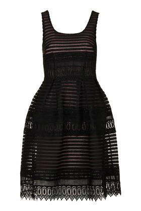 Topshop Airtex Skater Style Dres