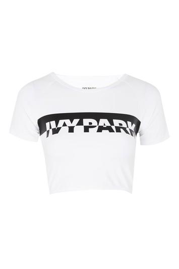 Topshop Logo Wrap Back Crop Top By Ivy Park