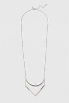 Topshop Triangle And Curve Long Necklace