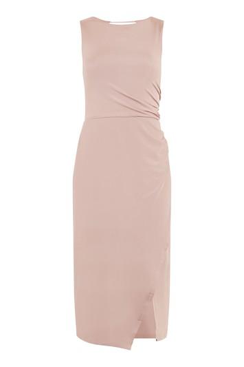 Topshop Slinky Drape Midi Dress