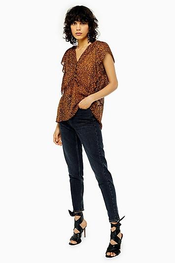 Topshop Idol Sulphur Mom Jeans