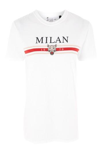 Topshop Petite 'milan' Slogan T-shirt