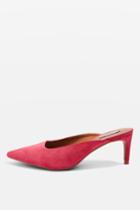 Topshop Joanne Leather Heeled Mules