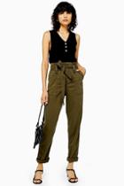 Topshop Tall Paperbag Utility Cargo Trousers