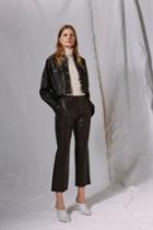 Topshop Leather Kickflare Pants By Boutique