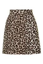 Topshop Ombre Animal A-line Skirt