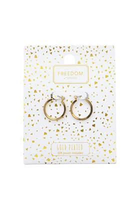 Topshop Gold Plated Hoop Earrings