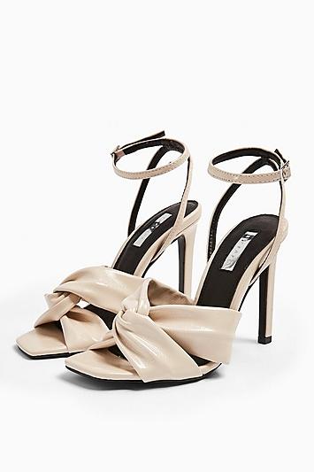 Topshop Rumba Ivory Patent Sandals