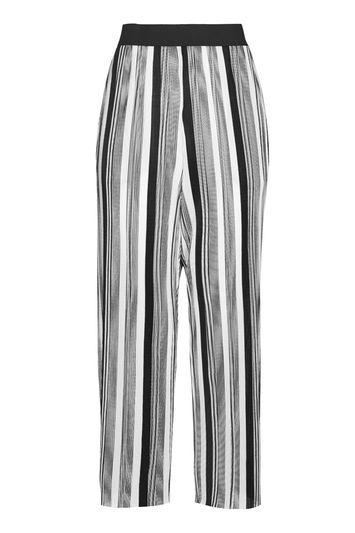 Topshop Petite Stripe Plisse Trouser