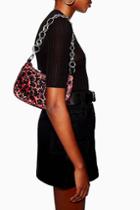 Topshop Lana Leopard Print Diamante Shoulder Bag
