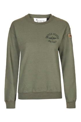 Topshop Airforce Sweatshirt By Tee And Cake