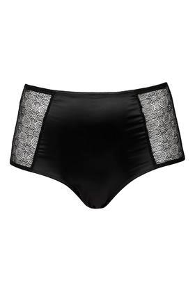 Topshop Satin And Lace High-waist Pant