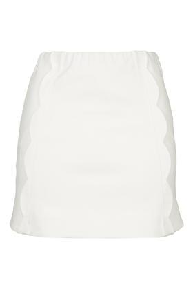 Topshop Scallop Mini Skirt
