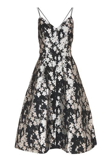 Topshop Daisy Jaquard Midi Prom Dress
