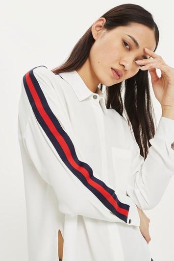Topshop Side Striped Shirt