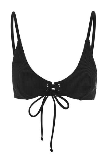 Topshop *kylie Triangle Bikini Top By Mink Pink
