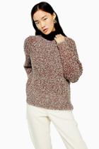 Topshop Twist Raglan Knitted Jumper